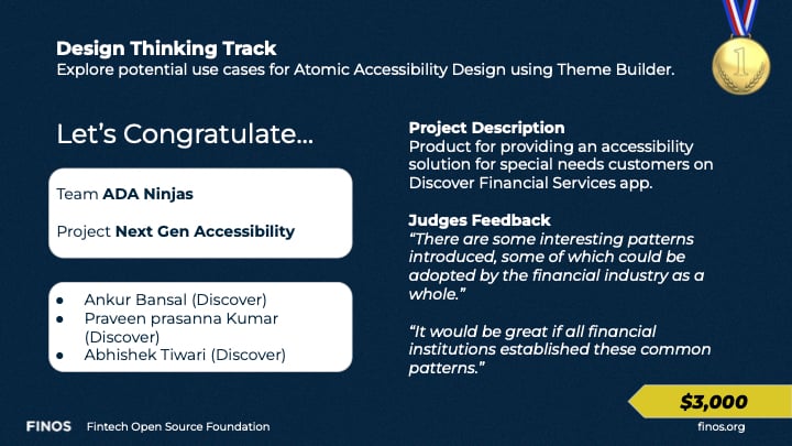 Community Spotlight Gaad Hackathon Winners